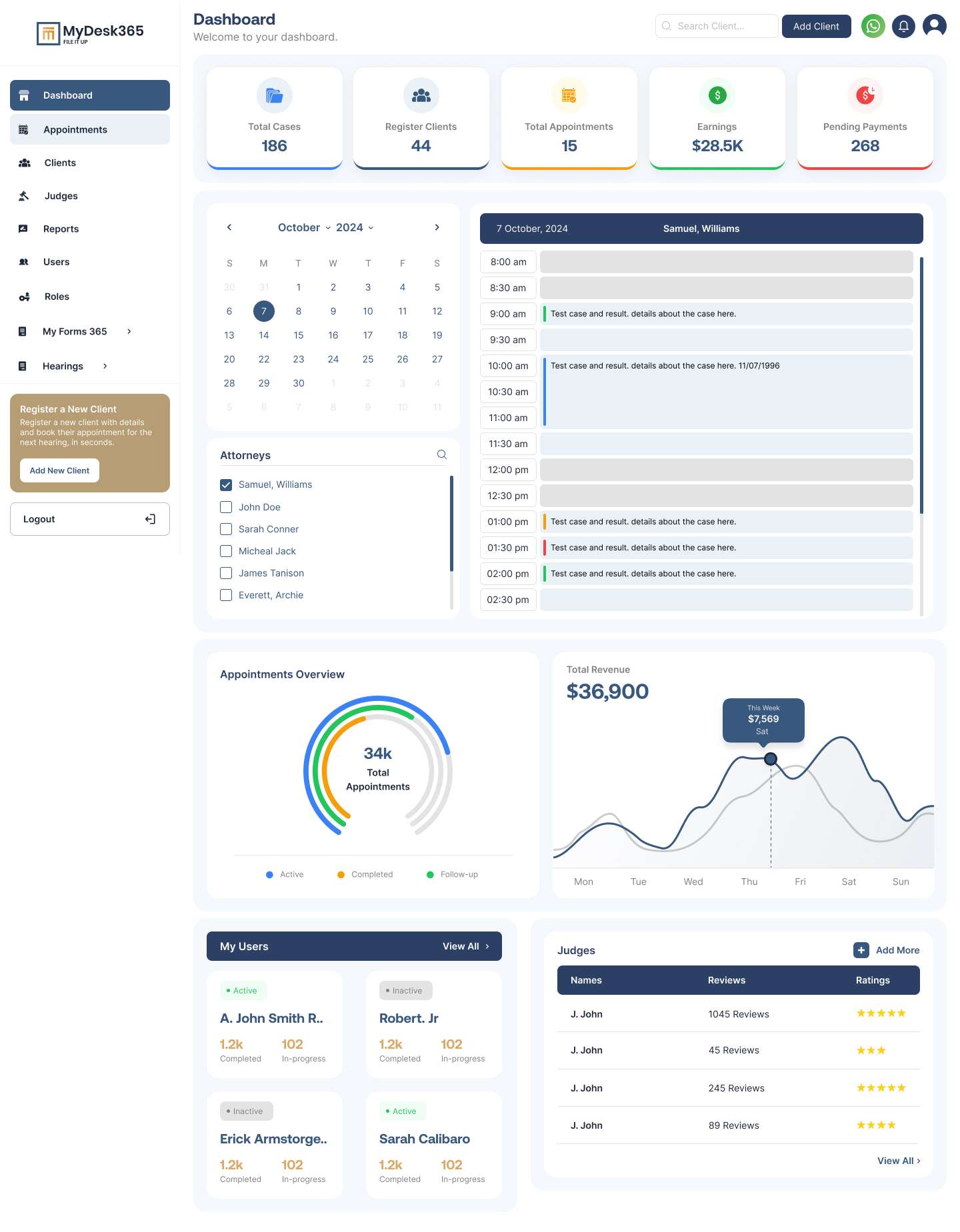 Mydesk365 – Attorney Management System